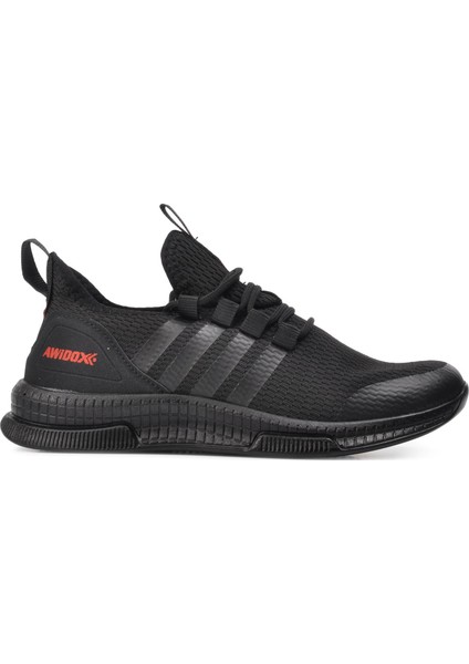 AWD053 G Siyah-Siyah Unisex Hafif Spor Ayakkabı