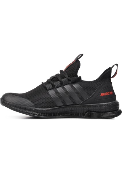 AWD053 G Siyah-Siyah Unisex Hafif Spor Ayakkabı