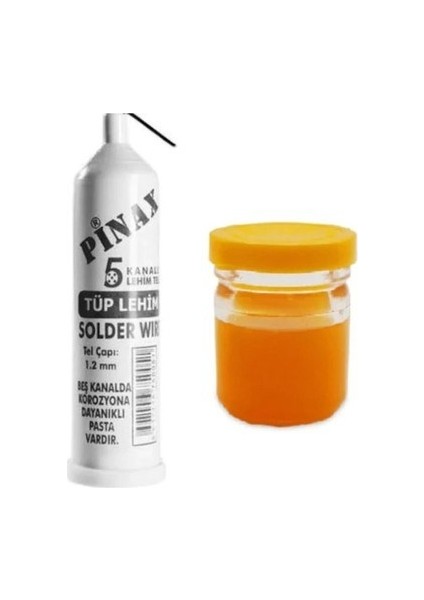 Tüp Lehim ve Lehimleme Pastası 5 Set