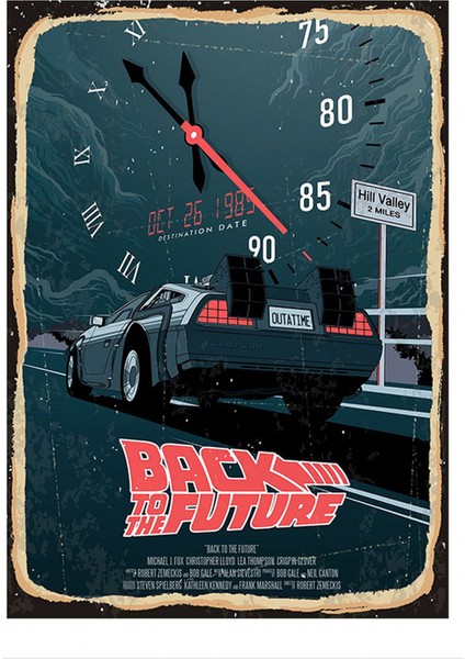 Back To The Future Mdf Poster 50 cm x 70 cm