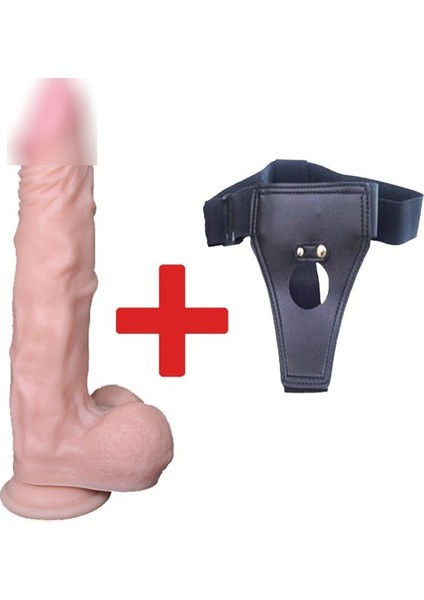 Dildo Series Victory Hero 22 cm Belden Bağlamalı Penis