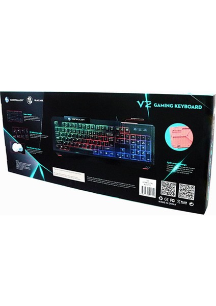 V2 Rgb Işıklı Türkçe Q Kablolu Gaming Klavye