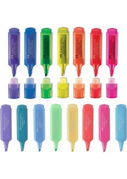 Faber Castell 15 Li Fosforlu Kalem Seti (V1+V2)