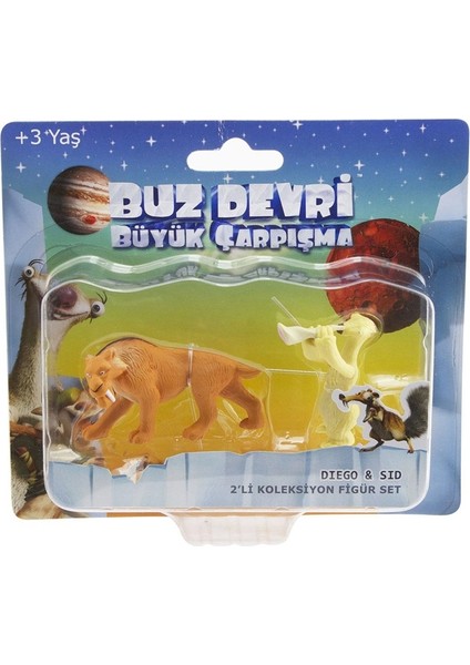 Buz Devri Oyuncak Buz Devri 5 Büyük Çarpışma Diego Sid Figür Set