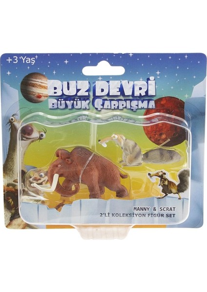 Oyuncak Buz Devri 5 Büyük Çarpışma Manny Scrat Figür Set
