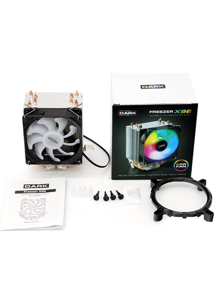 Freezer X96 90 mm mm Fixed-RGB Fan Kule Tipi Soğutucu (DKCCX96)