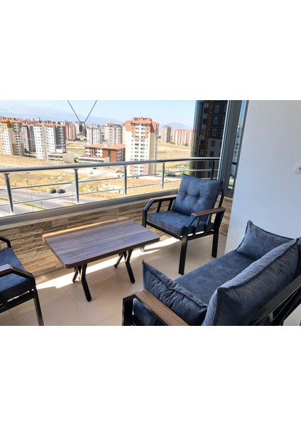 Tu Tienda 2+1+1+Sehpa Demonte Bahçe Balkon Mobilyası