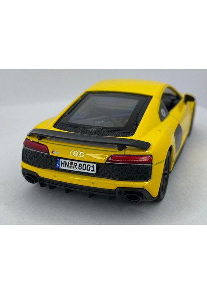 2020 Audi R8 Coupe - Çek Bırak 5inch. Lisanslı Model Araba, Oyuncak Araba 1:36