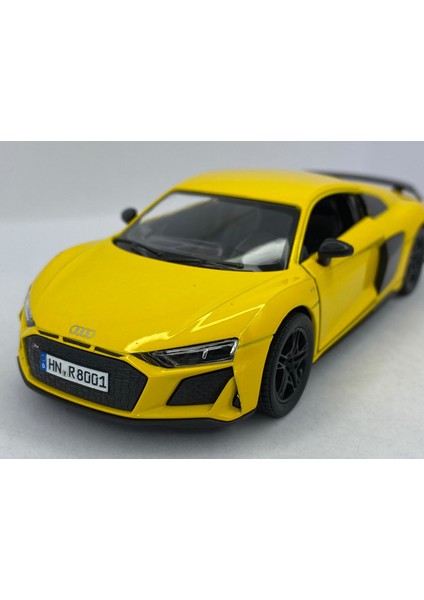 2020 Audi R8 Coupe - Çek Bırak 5inch. Lisanslı Model Araba, Oyuncak Araba 1:36