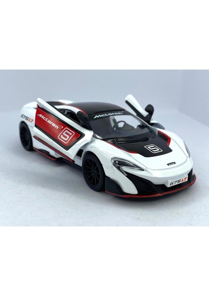 Mclaren 675LT (Modifiyeli) - Çek Bırak 5inch. Lisanslı Model Araba, Oyuncak Araba 1:36 modelleri