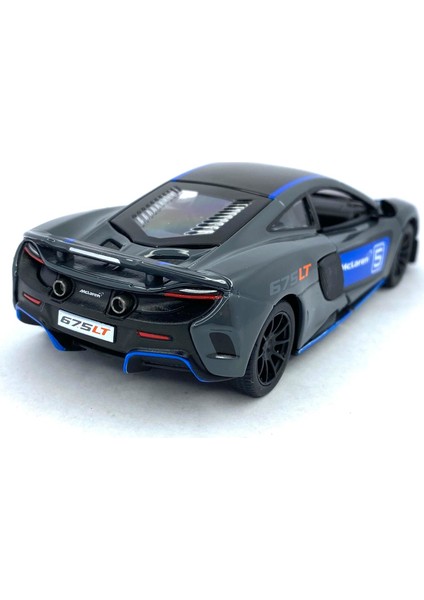 Mclaren 675LT (Modifiyeli) - Çek Bırak 5inch. Lisanslı Model Araba, Oyuncak Araba 1:36