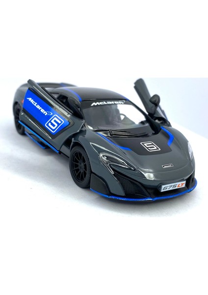 Mclaren 675LT (Modifiyeli) - Çek Bırak 5inch. Lisanslı Model Araba, Oyuncak Araba 1:36