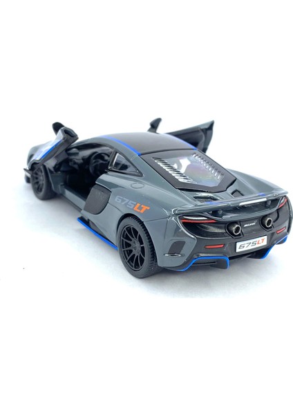 Mclaren 675LT (Modifiyeli) - Çek Bırak 5inch. Lisanslı Model Araba, Oyuncak Araba 1:36