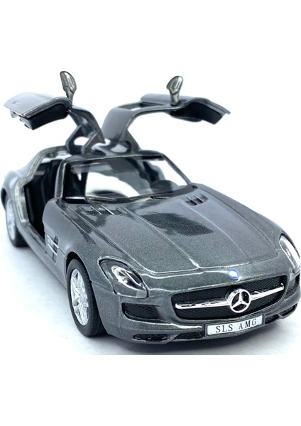 Mercedes - Benz Sls Amg - Çek Bırak 5inch. Lisanslı Model Araba, Oyuncak Araba 1:36