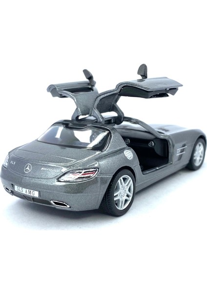 Mercedes - Benz Sls Amg - Çek Bırak 5inch. Lisanslı Model Araba, Oyuncak Araba 1:36