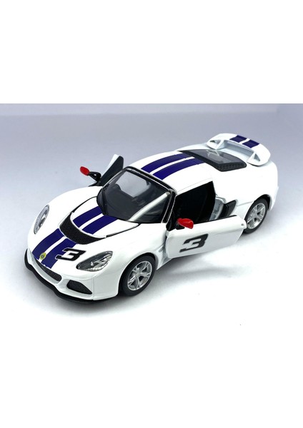 2012 Lotus Exige S ( Şeritli ) Çek Bırak 5inch. Lisanslı Model Araba, Oyuncak Araba 1:32