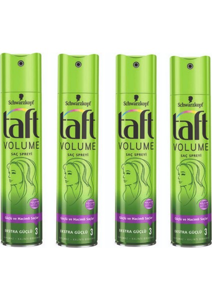 Saç Spreyi Volume Extra Güçlü N:3 x 4 Adet