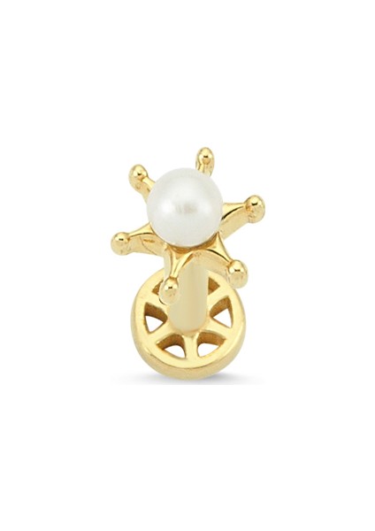 Altınsepeti Altın Yıldızlı Inci Tragus Küpe AS61PC