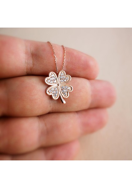 Altınsepeti Rose Gümüş Kalpli Yonca Kolye G905KLR3 fiyatları