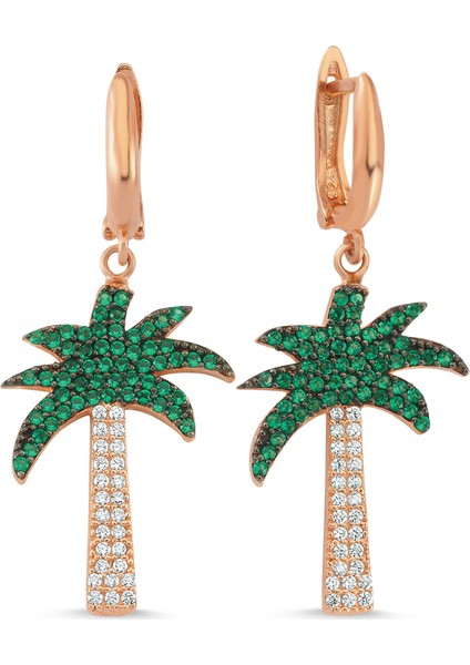 Altınsepeti Rose Gümüş Palmiye Küpe G179KPR3