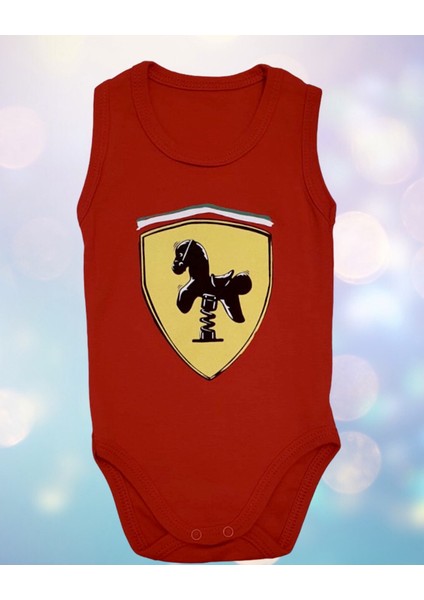 Unisex Bebek Kırmızı Sallanan At Atlet Body fiyatları