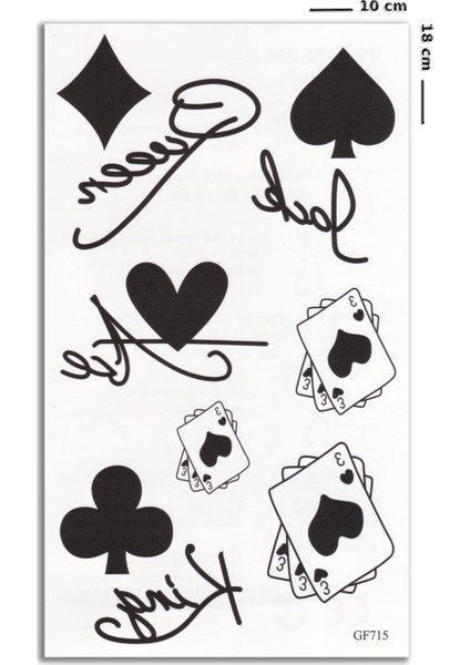 Iskambil Geçici Dövme fiyatları