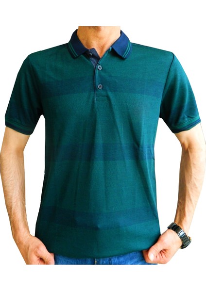 Erkek Ringel Jakar Polo Yaka Tshirt 3250