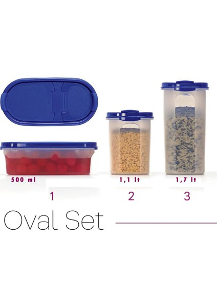 Oval Serisi Saklama Kabı 2 - 1.1 Lt fiyatları