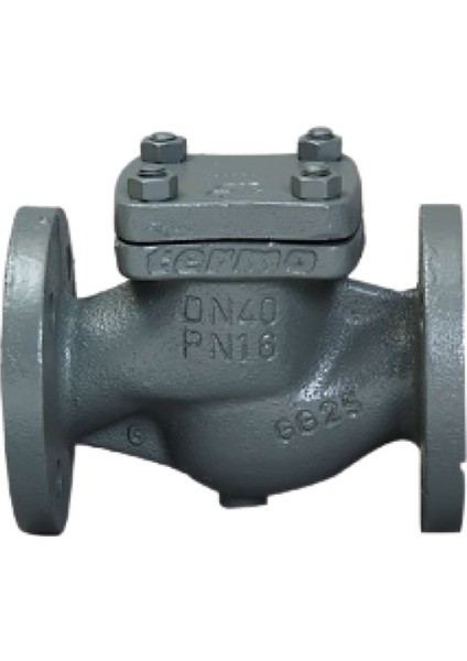 Yaylı Çekvalf, Pn 16 Gg25, Flanşlı DN40