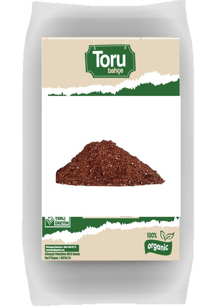 Cocopeat Hindistan Cevizi Torfu 50 Lt Perlit / Vermikülit ve Pomza Ilaveli Özellikleri: %100 Doğal Zenginleştirilmiş