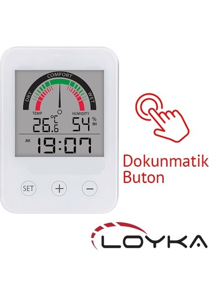 Pointer Scale Saat Sıcaklık ve Nem Göstergesi
