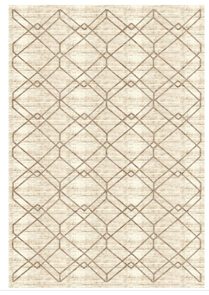 Milano Kaymaztabanlı Yıkanabilir Halı Kilim Yolluk Dijital Baskı Krem Kahve fiyatları