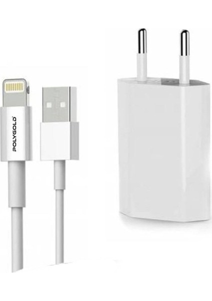 PG-8713 Lightning USB Ev Tipi Şarj Aleti 1.5 mt 2.1A