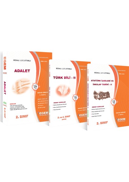 2. Sınıf Adalet Set-Güncel 2021-(BAHAR Dönemi)