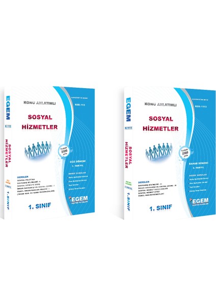 1. Sınıf Sosyal Hizmetler Set (Güz- Bahar Dönemi) (Iki Dönem Birden)