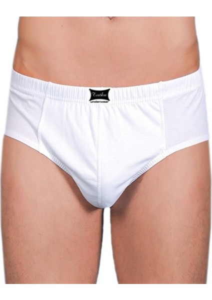 Tutku Erkek Slip Külot Beyaz 12'li Paket