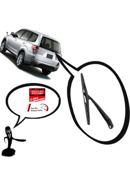 Subaru Forester Arka Silecek Kolu ve Süpürgesi 2008--2014 fiyatları