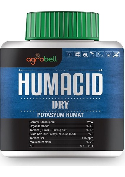 Toz Humik Asit Humacid Dry (500 Gr) (%65 Humik+Fulvik Asit)