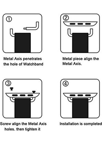 Apple Watch Uyumlu Seri 6 44 mm Metal Kordon Kayış Adaptörü Gümüş modelleri