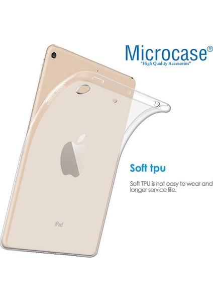 Apple Apple iPad 8.nesil 10.2" Silikon Tpu Soft Kılıf - Şeffaf