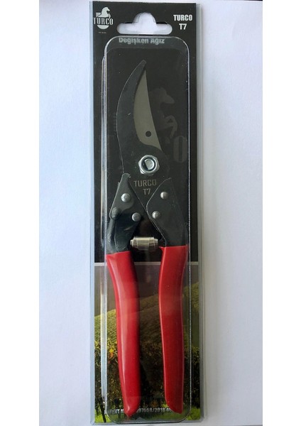 T7 Değişken Ağızlı Bahçe Ağaç Bağ Budama Makası 24 cm