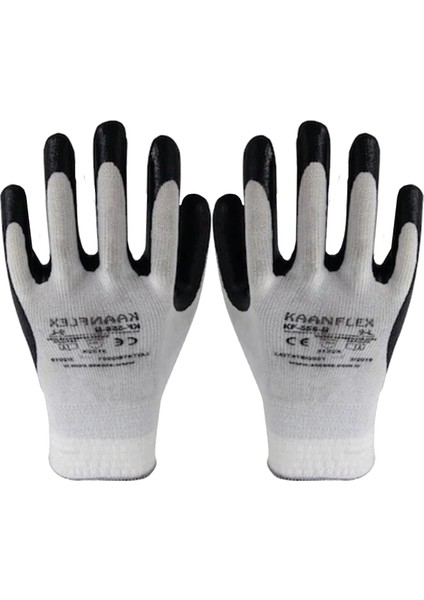 Siyah Nitril Kaplı Işçi Iş Eldiveni Xl/10
