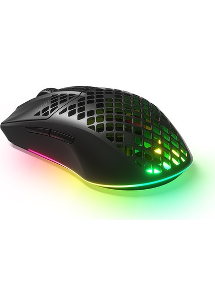 Aerox 3 Wireless - Ultra Hafif Gaming Mouse - 18,000 CPI TrueMove Air Optik Sensör - 200+ Saat Pil Ömrü - Siyah