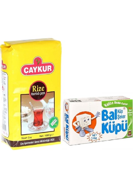 Rize Turist 1000 gr + Balküpü Küp Şeker 1000 gr