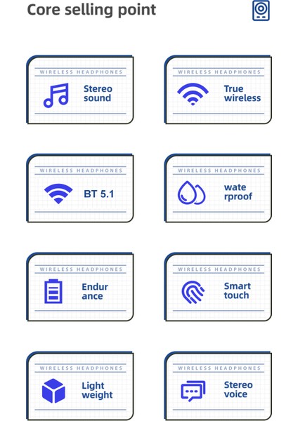 L10 Tws Bluetooth 5.1 Kablosuz Mikrofonlu Kulaklık (Yurt Dışından)
