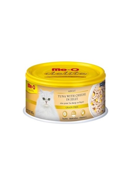 Me-O Delite Tahılsız Tavuklu Soslu Kedi Konservesi 80GR