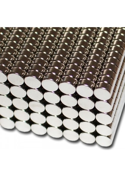 Neodyum Mıknatıs Çap 6 mm Kalınlık 3 mm 25'li Paket indirimleri