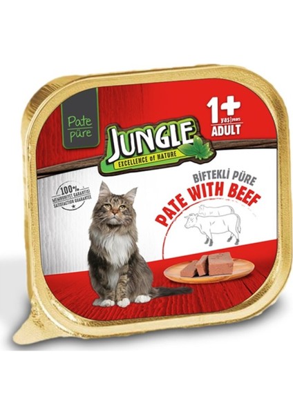 Biftekli Ezme Kedi Konserve Maması 100 gr