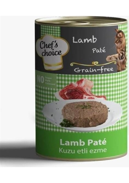Kuzu Etli Ezme Kedi Konseve Maması 400 gr 12'li Set