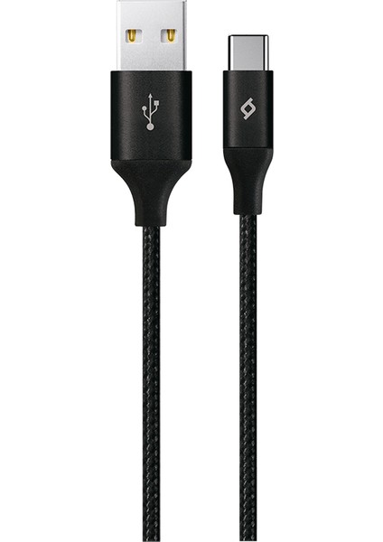 AlumiCable XL USB-C Kablo Siyah 2M 2DK23S